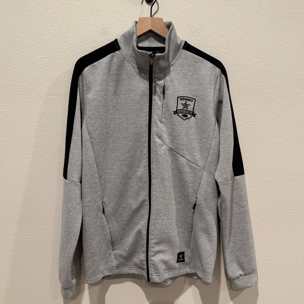 HUMMEL Mens Sacramento Republic FC Track Jacket Size M Soccer Sporty Athleisure
